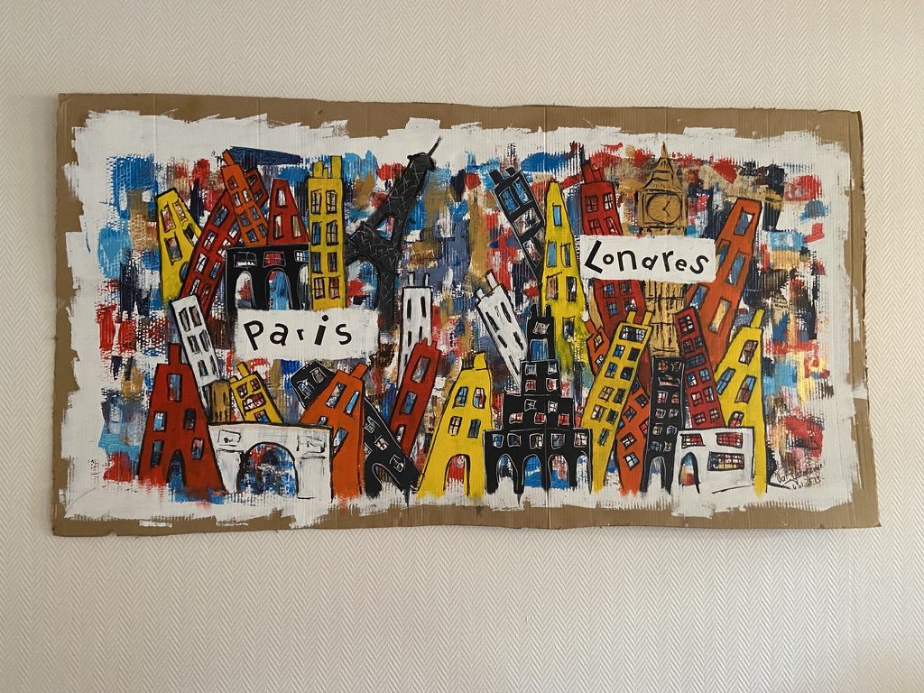 Peinture réalisé par l’artiste toulousaine Valérie Unterreiner.