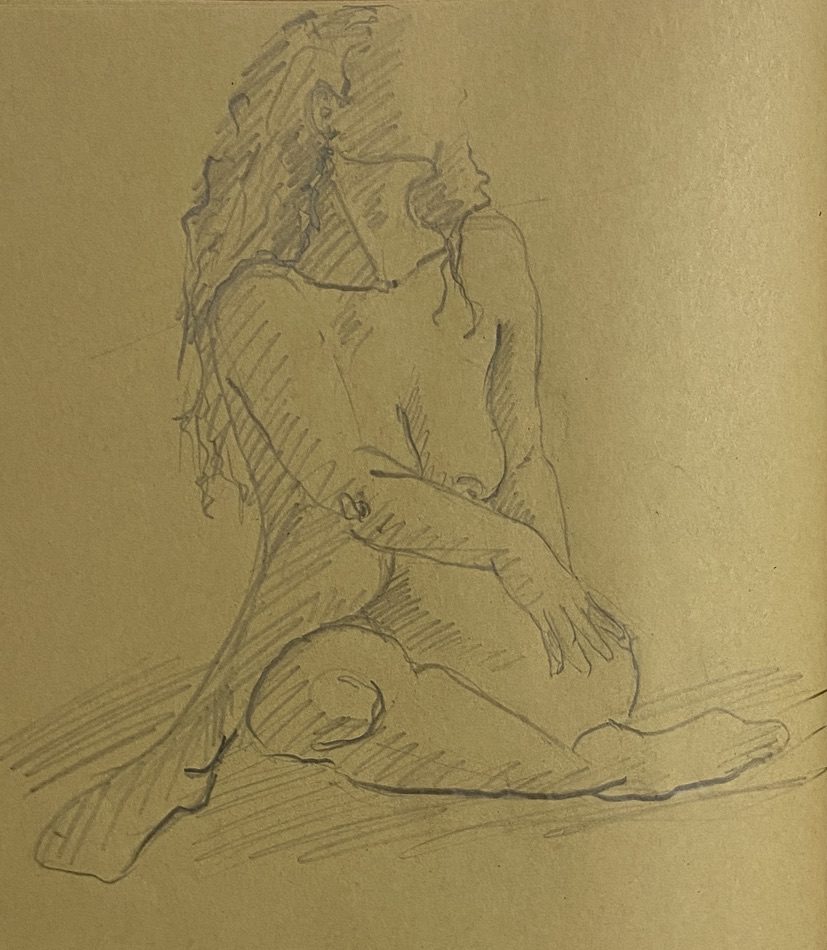 Dessin et Esquisse réalisé par l’artiste toulousaine Valérie Unterreiner.