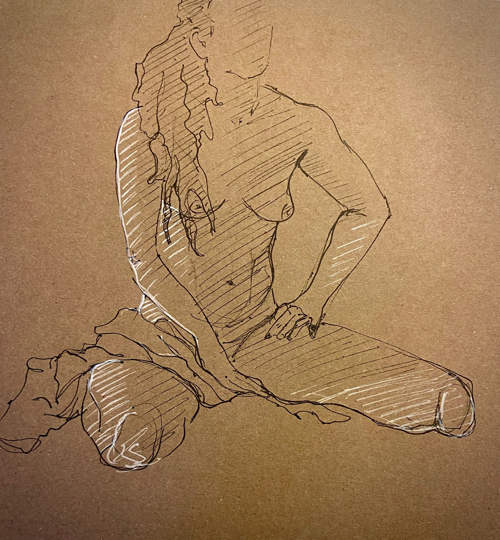 Dessin et Esquisse réalisé par l’artiste toulousaine Valérie Unterreiner.