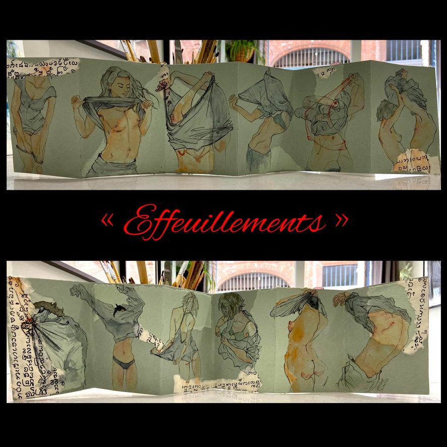 Dépliant réalisé par l’artiste toulousaine Valérie Unterreiner.