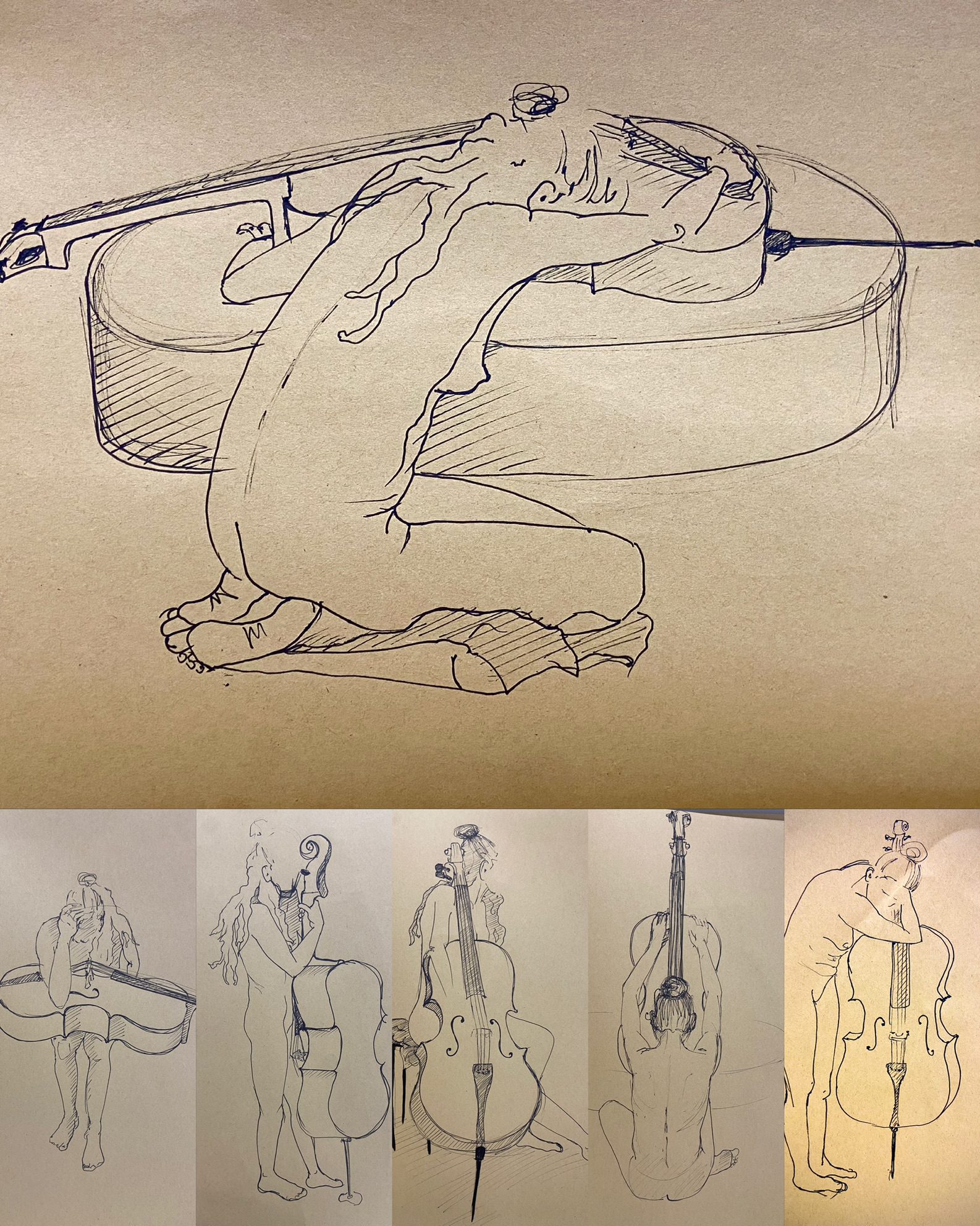 Dessin et Esquisse réalisé par l’artiste toulousaine Valérie Unterreiner.