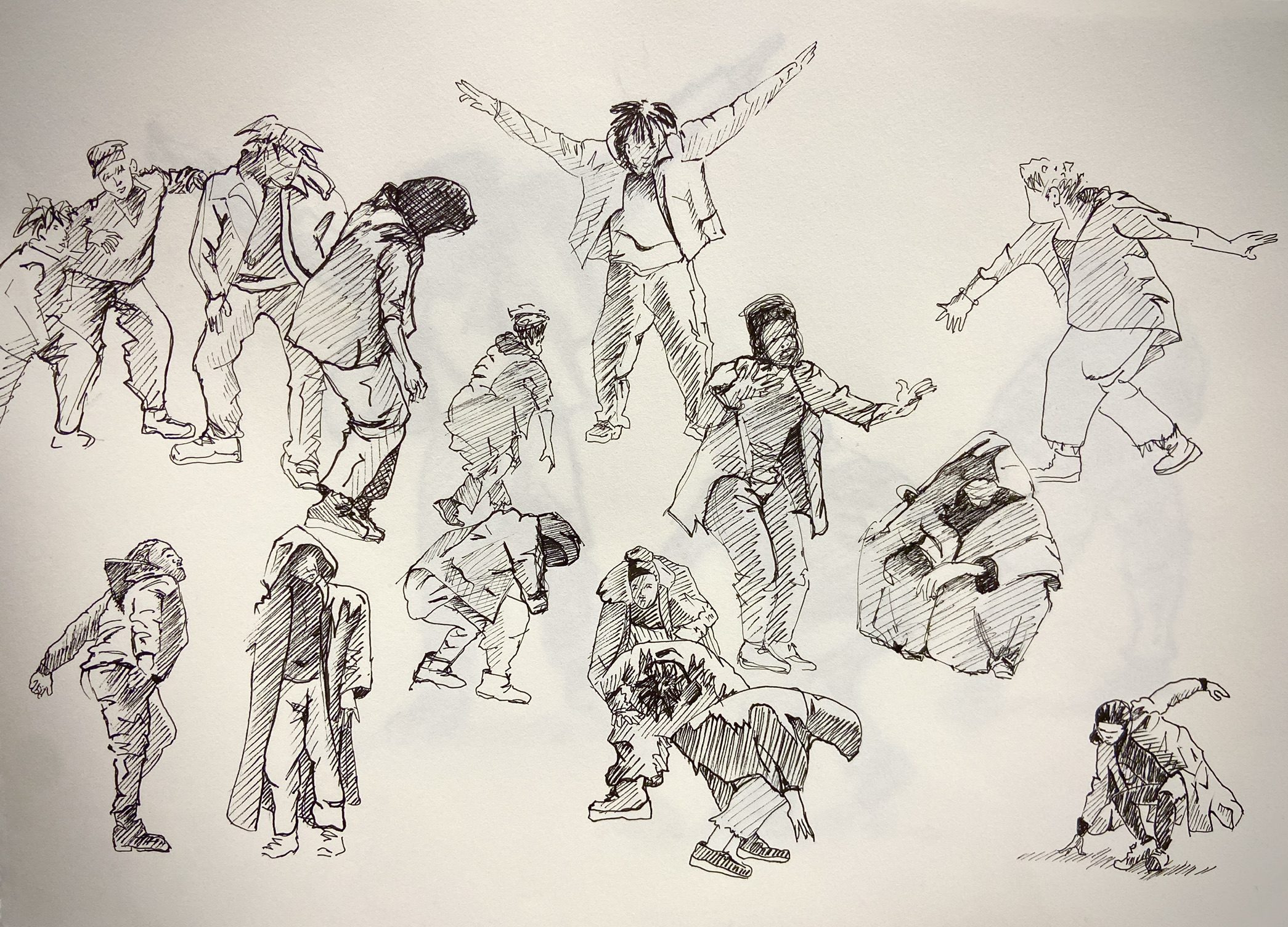 Dessin et Esquisse réalisé par l’artiste toulousaine Valérie Unterreiner.