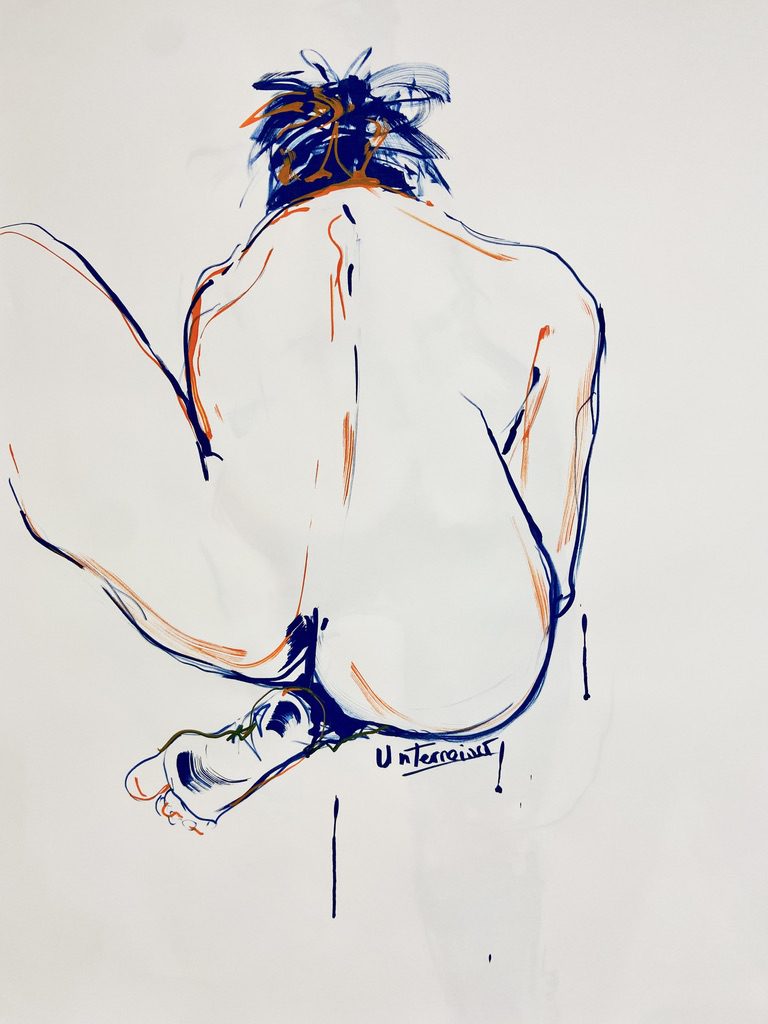 Encres feutre de graffeur réalisé par l’artiste toulousaine Valérie Unterreiner.