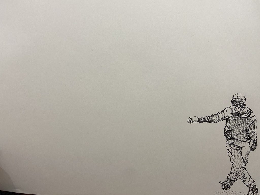 Dessin et Esquisse réalisé par l’artiste toulousaine Valérie Unterreiner.