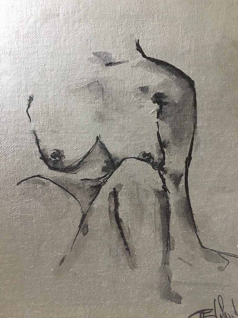 Peinture réalisé par l’artiste toulousaine Valérie Unterreiner.