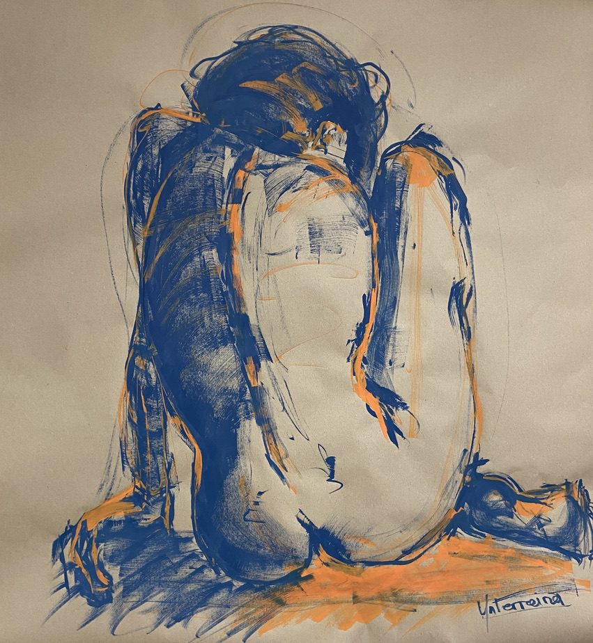 Encres feutre de graffeur réalisé par l’artiste toulousaine Valérie Unterreiner.