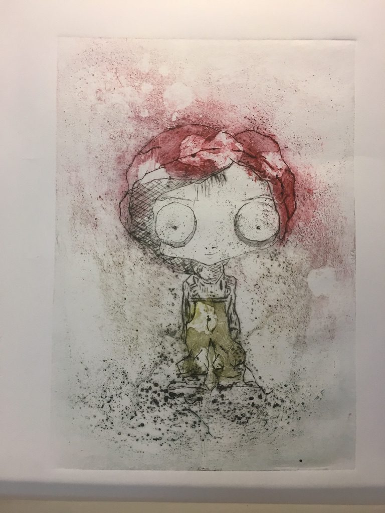Peinture réalisé par l’artiste toulousaine Valérie Unterreiner.