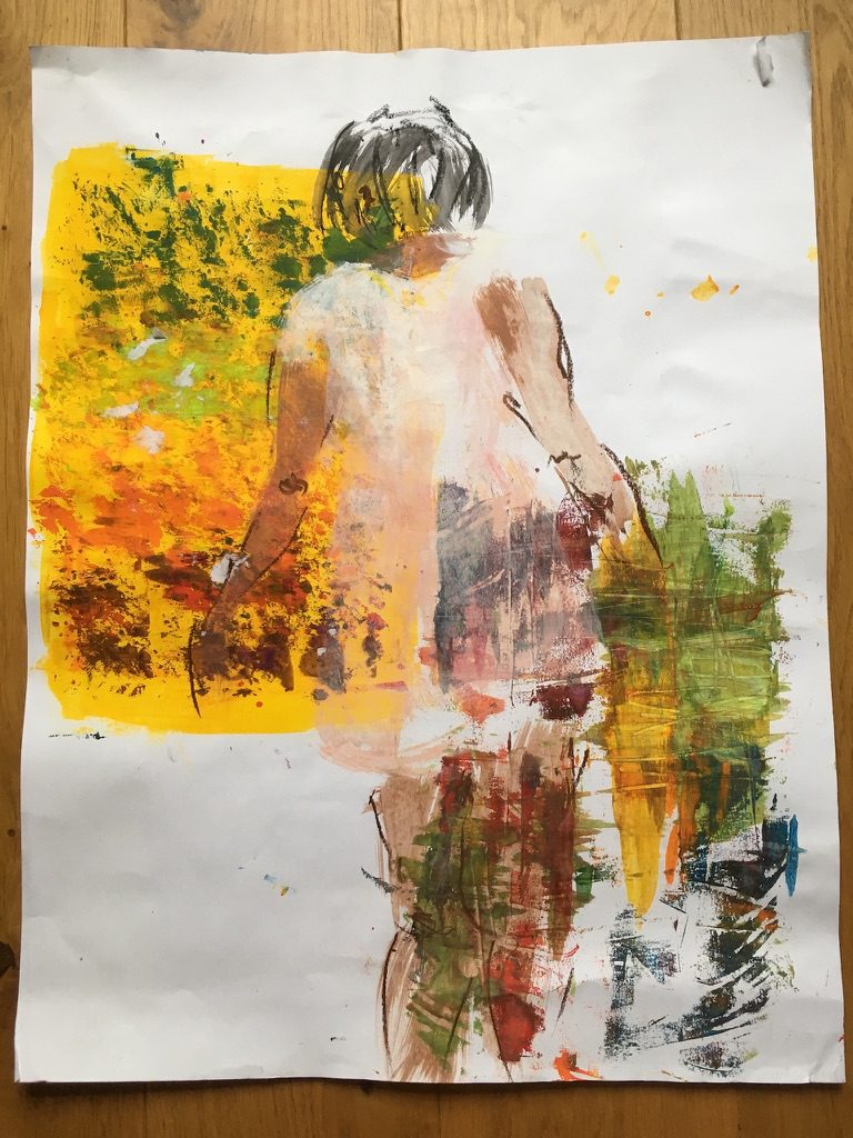 Peinture réalisé par l’artiste toulousaine Valérie Unterreiner.