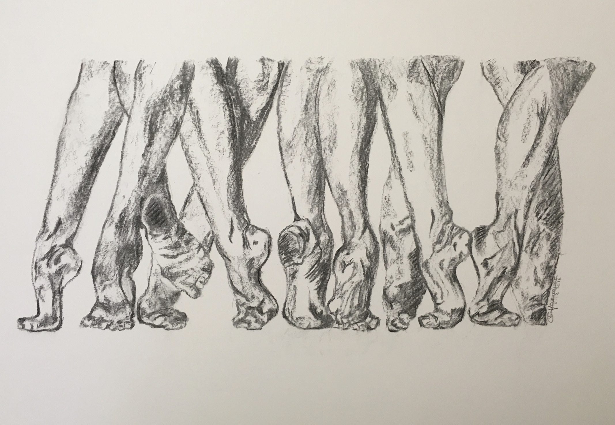 Dessin et Esquisse réalisé par l’artiste toulousaine Valérie Unterreiner.