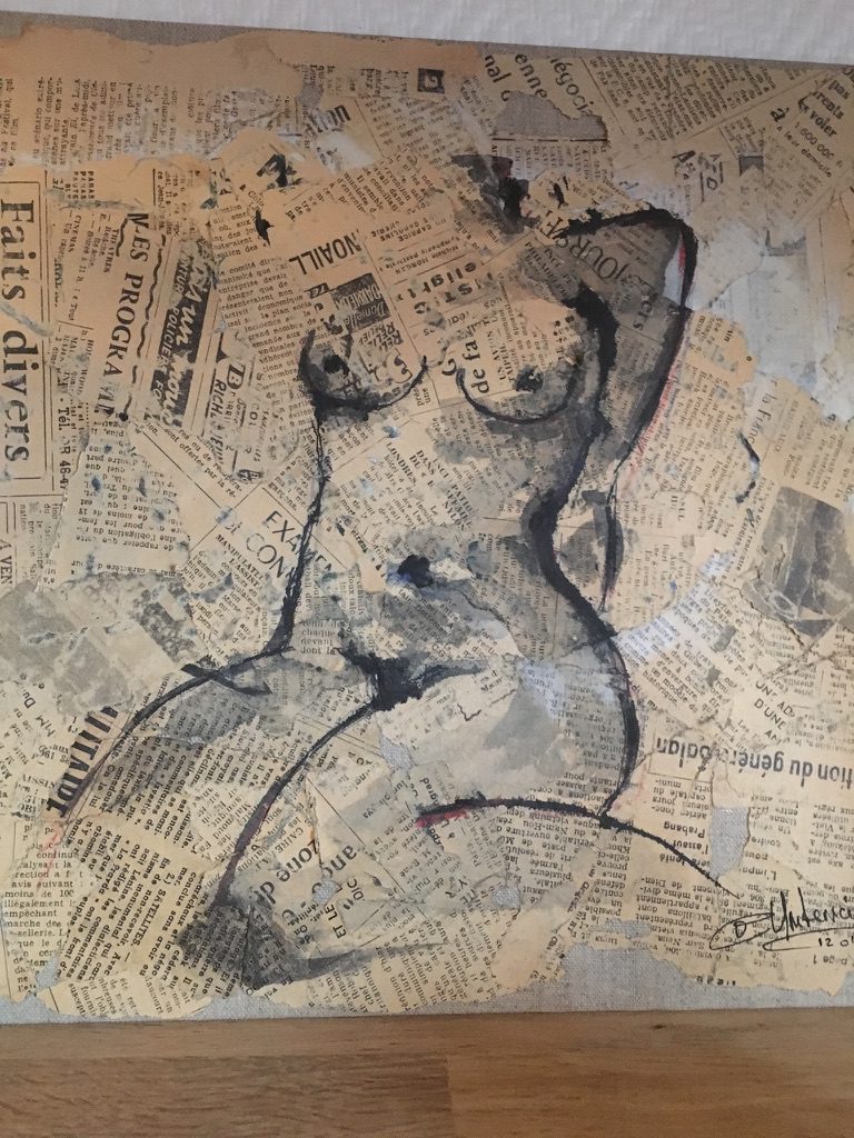 Peinture réalisé par l’artiste toulousaine Valérie Unterreiner.