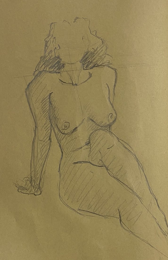 Dessin et Esquisse réalisé par l’artiste toulousaine Valérie Unterreiner.