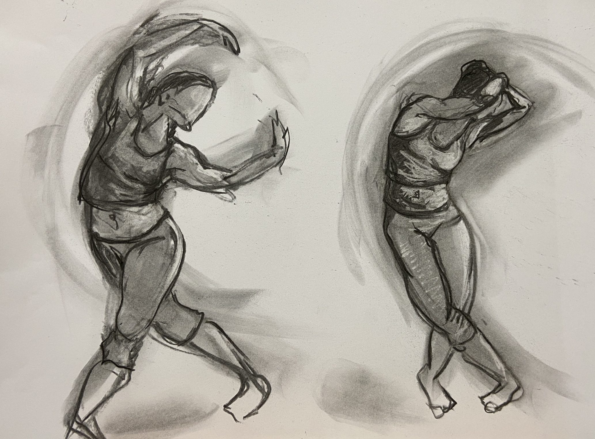 Fusain réalisé par l’artiste toulousaine Valérie Unterreiner.