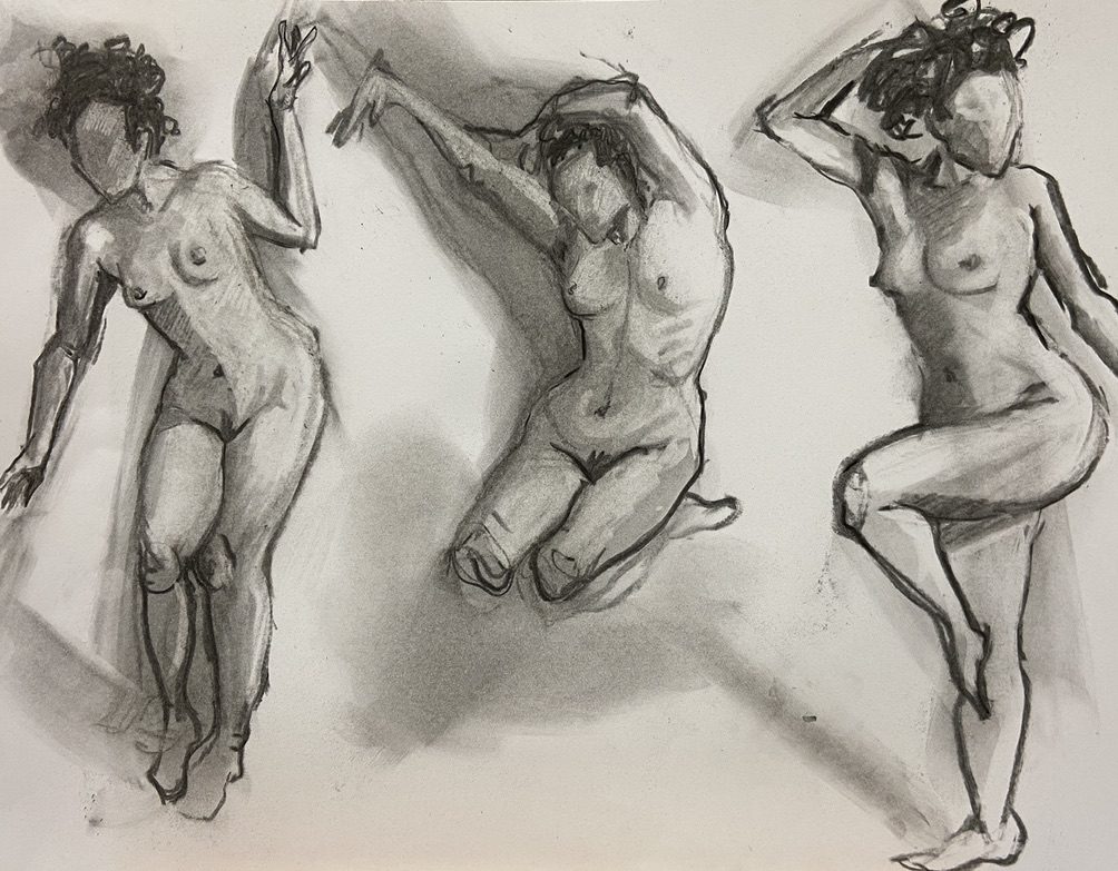 Dessin et Esquisse réalisé par l’artiste toulousaine Valérie Unterreiner.