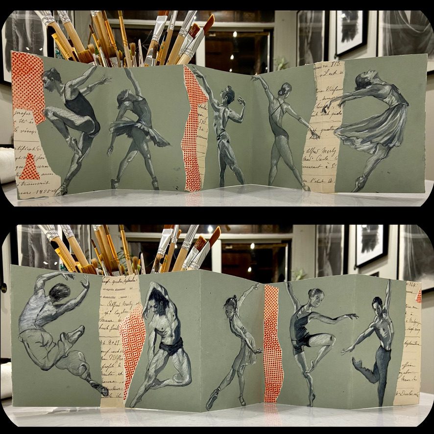 Dépliant réalisé par l’artiste toulousaine Valérie Unterreiner.