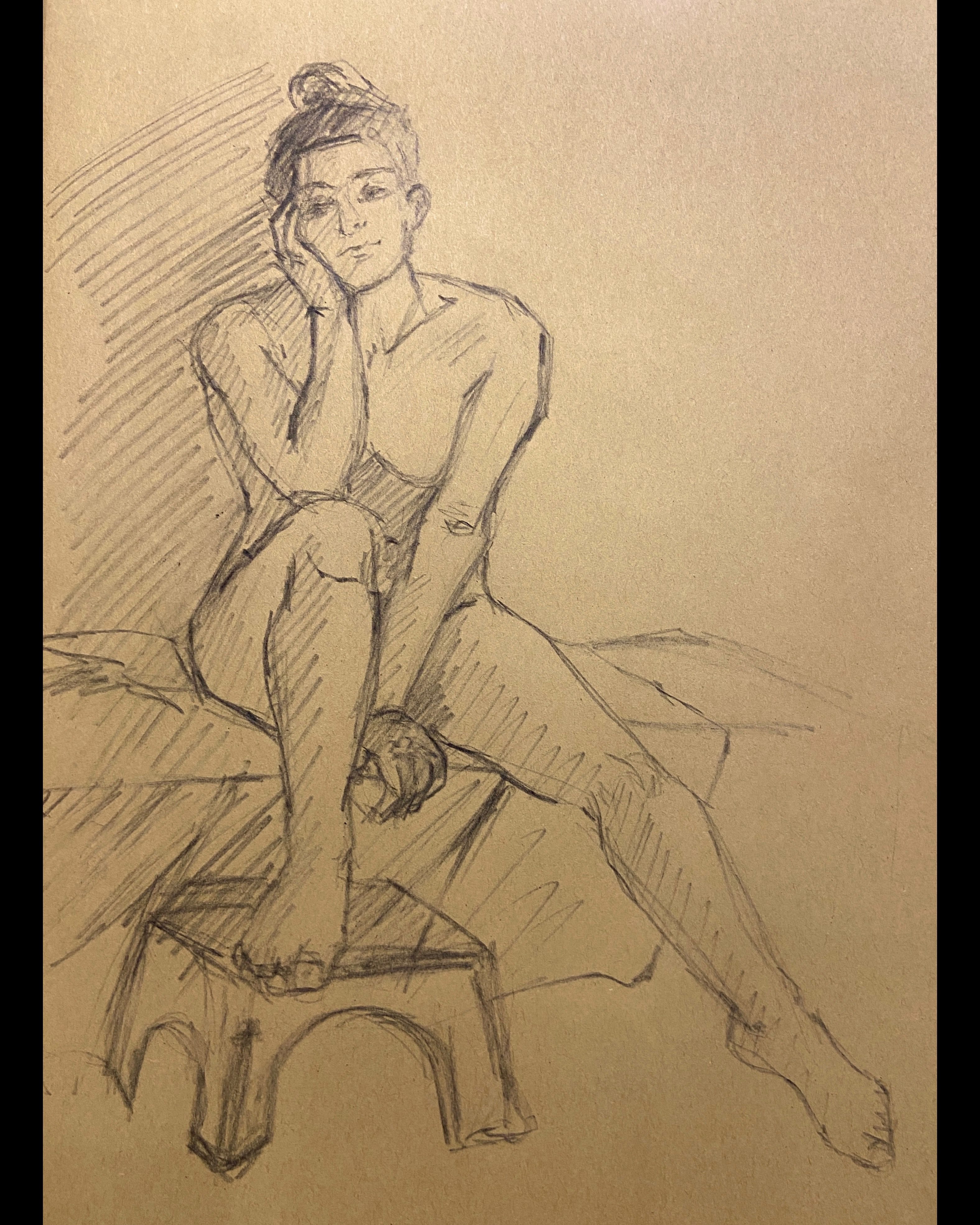 Dessin et Esquisse réalisé par l’artiste toulousaine Valérie Unterreiner.