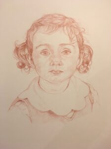 Portrait réalisé par l’artiste toulousaine Valérie Unterreiner.