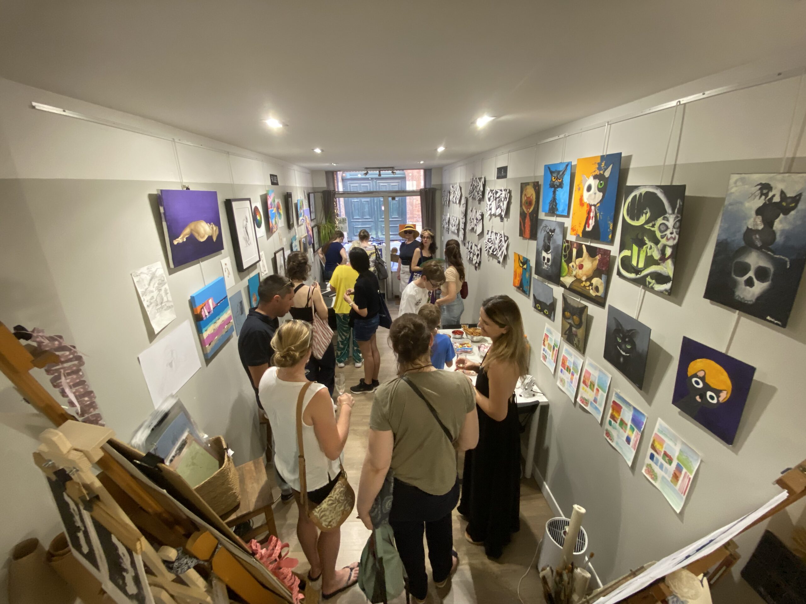 vernissage élèves de l'Atelier Couleurs