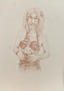 Portrait réalisé par l’artiste toulousaine Valérie Unterreiner.