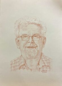 Portrait réalisé par l’artiste toulousaine Valérie Unterreiner.